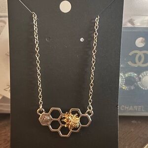 Gold Honeycomb Necklace